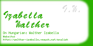 izabella walther business card